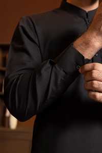 Ensemble Shalwar Kameez en coton bleu sur mesure pour hommes, 100% coton, robe décontractée Kameez, vêtements islamiques pakistanais, Shalwar Kameez - Product Image 3