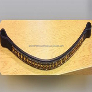 Equine diseñador-banda multicolor de cristal negro y marrón, cuero inglés, cejas de caballo en todos los tamaños y formas, precio al por mayor - Product Image 5