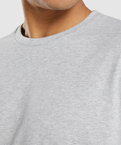 Men's Breathable Fitness Running T-Shirt Quick Drying Unisex Casual Sportswear Knitted Fabric for Outdoor Activities - Product Image 4