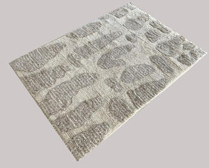 Tapis en laine moderne de style marocain de luxe noué à la main, motif abstrait, tapis écologique pour la maison. - Product Image 5