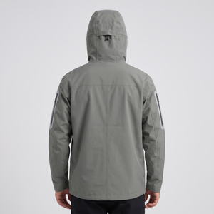 Veste tactique pour homme, coupe-vent, imperméable, col montant, multi-poches, 100% nylon, color-block, toutes saisons - Product Image 2