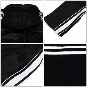 Conjunto Deportivo de 2 Piezas para Hombre, Sudadera de Cuello Redondo y Manga Larga, Estampado Sólido, para Invierno, Poliéster/Algodón - Product Image 5