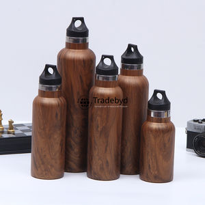 Botella de madera tradicional con tapa para uso diario Vasos ecológicos elegantes para regalar Tradebyd - Product Image 1