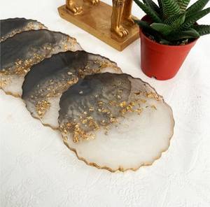 Handmade High Quality Classic Square Eco-Friendly Resin <b>Coasters</b> <b>for</b> <b>Drinks</b> Handcrafted From India - Product Image 1