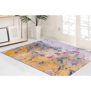 Tapis imprimé en plâtre abstrait : style ferme moderne, tapis antidérapant, tapis doux non tissé - Product Image 1