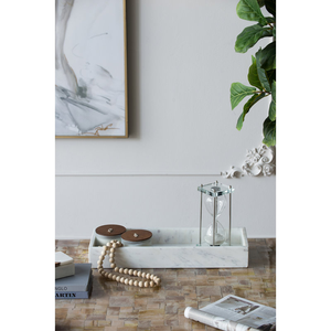 Plateau en marbre naturel personnalisé en gros, plateau écologique pour les collations, les fruits secs, les ornements, plateau de luxe au design antique - Product Image 6