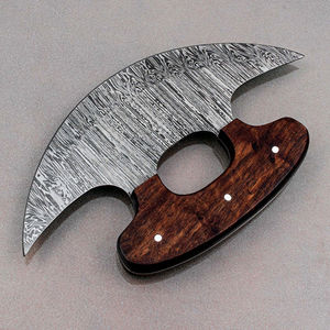 Alaskan Ulu Chef <b>Knife</b> Strong Ergonomic Wood Stainless Steel Blade-Eco-Friendly Dishwasher <b>Safe</b> Right-Handed for Home Kitchen - Product Image 3