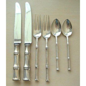 Ensemble couteau fourchette en acier inoxydable argenté avec poignée moderne design couverts royaux de haute qualité pour restaurant mariage maison hôtel - Product Image 3