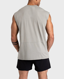 Camiseta Deportiva de Verano para Hombre, de Alta Calidad, de Poliéster y Algodón, Transpirable, de Compresión, Tejida, Informal, Ecológica, Antibolitas - Product Image 5