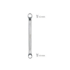 Chiave a Stella Angolata Plus in Acciaio Cromo Vanadio 14x15 DIN 838 - Product Image 2