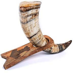 Cuerno para beber vikingo pulido de alta calidad, cuerno de búfalo ecológico personalizado, hecho a mano, tallado, decoración de Hotel para el hogar, India - Product Image 1