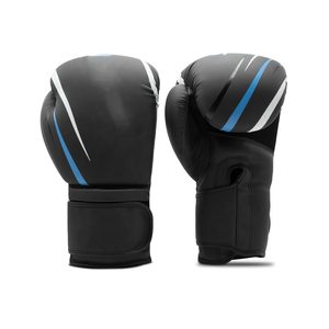 Gants de boxe professionnels en cuir PU, sur mesure, haute qualité, design respirant, fermeture à boucle et crochet, entraînement en plein air - Product Image 3