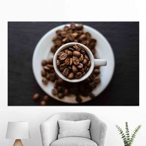 Modern Kitchen Canvas Print: Elegant Coffee Beans Artwork,WRAPPED CANVAS - Product Image 1