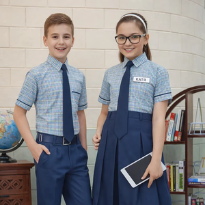 Uniformes Escolares de Graduación para Niños, Camisa, Pantalón y Corbata Unisex de Poliéster/Algodón - Exportador/Mayorista - Product Image 6