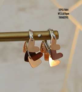 charm Jewelry 925 <b>silver</b> rose gold plated Minimalist <b>Earrings</b> For Women Girls Wholesale Factory <b>Huggie</b> <b>Earring</b> - Product Image 5