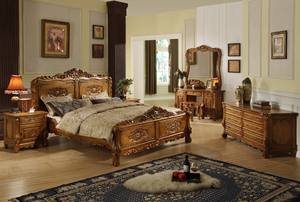 Mesita de noche de teca tallada a mano europea, mesita de noche moderna, decoración de dormitorio antiguo, muebles de madera chinos, uso doméstico, Hotel - Product Image 2