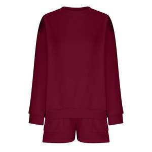 Sweat-shirt de qualité supérieure Ensembles pour femmes Chemise à manches longues pour femmes avec ensemble de shorts 2025 les plus exigeants - Product Image 4