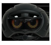 Écran LED intelligent pour casque de vélo, PC+EPS, semi-couvrant, casque de sécurité nocturne, écran à pixels, pour adultes, vélo de route, vélo électrique