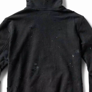 Sudadera con Capucha de Forro Polar para Hombre, Diseño Desgastado con Lavado Ácido, Transpirable, Cómoda, Bordada, Lisa, Teñida, OEM, Gran Oferta - Product Image 4