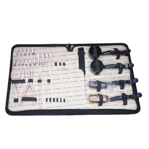 Compre herramientas de extensión de cabello preadheridas para el trabajo del salón, alicates para abalorios, tarro de cuentas, peine trasero para el cabello - Product Image 4