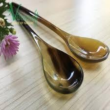 Cuenco para servir de cuerno pulido más vendido con cuchara, artesanías naturales atractivas para utensilios de cocina y decoración del hogar, directo desde la India - Product Image 2