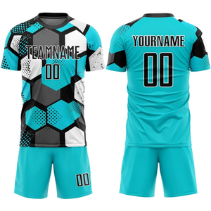 Camisetas de Fútbol Personalizadas por Sublimación, Uniforme de Fútbol Local/Visitante, 100% Poliéster, Antibacteriano, Secado Rápido, Elástico, Transferencia de Calor - Product Image 4