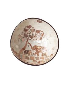 2023 Offre Spéciale Bol de noix de coco à motif décoratif coloré avec laque d'incrustation de coquillage naturel du Vietnam - Product Image 3