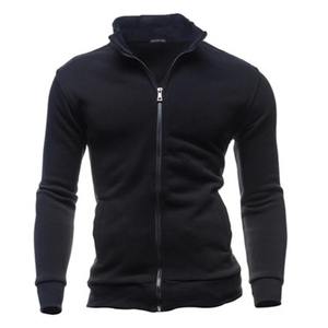 Sweat à capuche pour homme, coupe classique, 100% coton, couleur unie, veste chaude d'hiver, capuche zippée, impression numérique, écologique, respirant - Product Image 2
