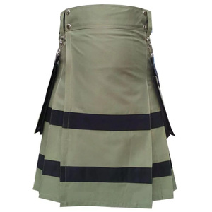 Kilt écossais pour hommes traditionnel Highland nouveau Design robe jupe Tartan Kilts avec bretelles à des prix raisonnables - Product Image 1