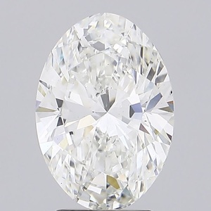 Igi เพชรเจียระไนรูปวงรีทรงหลวมสำหรับแหวน3.17 CT Lab grows เพชร g COLOUR VS2ความชัดเจนเป็นมิตรต่อสิ่งแวดล้อมเพชรหลวมสำหรับเธอ - Product Image 1