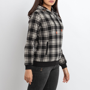 Eco-friendly Casual Streetwear Oversized <b>Drop</b>-Shoulder Breathable Windproof Waterproof Fleece Winter Hooded Women's Solid Front - Product Image 5