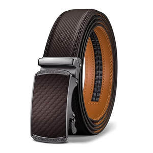 Cinturón de Cuero Vacuno de Alta Calidad para Hombre, Estilo Casual con Logotipo Personalizado y Hebilla de Acero, Cinturón de Cuero para Hombre - Product Image 1