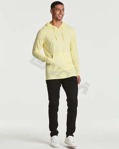 T-shirt à manches longues pour hommes 2021 mode T-shirt hommes vêtements décontracté mince à capuche cou à capuche en gros t-shirt - Product Image 4