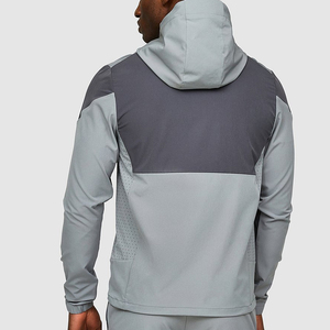 Veste de sport à capuche pour homme, coupe-vent léger avec poches zippées, vêtement de sport d'extérieur - Product Image 2