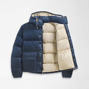 Manteau d'extérieur en coton pour hommes Veste courte à capuche en coton avec logo personnalisé Veste d'hiver à bulles tissée pour hommes grande taille - Product Image 1