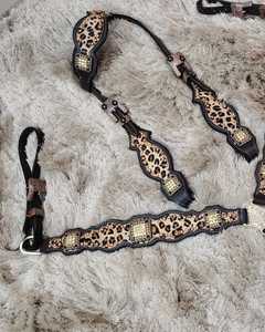 Luxe personnalisé Premium Western Horse Headstall poitrine collier fait à la main en cuir strass haute qualité équitation équestre - Product Image 4