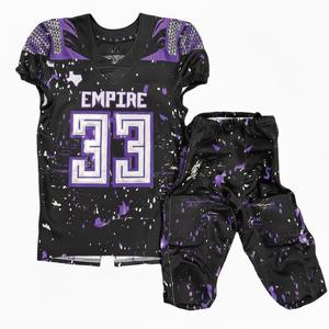 Uniforme de Fútbol Americano Personalizado para Equipos Adultos, Sublimación al por Mayor, Transpirable, 100% Poliéster, Conjunto de Camiseta de Práctica - Product Image 3