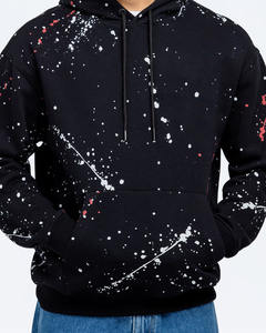 Sudadera con Capucha de Forro Polar para Hombre, Estilo Urbano, Color Sólido, 100% Algodón, Corte Holgado, Ecológica - Product Image 3