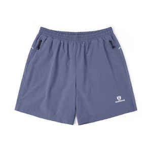 Pantalones cortos de gimnasio elásticos para hombre con control de humedad, tela de poliéster de secado rápido y pretina ajustable, suministro de fábrica OEM - Product Image 1