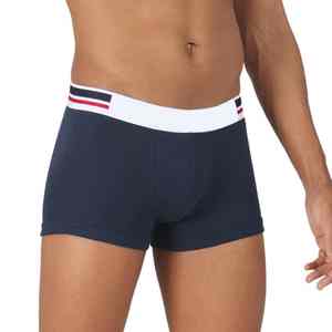 Venta al por mayor de los hombres de algodón Boxer Shorts de alta calidad Sexy apretado de tiro bajo ropa interior logotipo personalizado cómodo elegante Premium hombres calzoncillos - Product Image 3