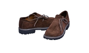 Lederhosen – chaussures traditionnelles de couleur marron Camel pour hommes, avec couleur et taille personnalisées - Product Image 2