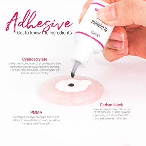 Blooming <b>Adhesive</b> Slow Dry Glue for <b>Lash</b> Extensions Private Label 5ml Sensitive Eyelash <b>Adhesive</b> <b>Lash</b> Tech Supplies Wholesale - Product Image 4