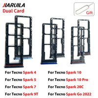 Bandeja de tarjeta Sim para teléfono móvil para Tecno Spark Go 1 30C 30 20C 20 10C 10 9T 9 8T 8C 8 7 5 Air 4 Pro, bandeja de soporte de tarjeta Sim, piezas de repuesto