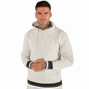 Sudaderas con capucha de algodón extragrandes personalizadas para hombre con estampado de logotipo moderno y detalles de tejido premium para ropa urbana - Product Image 1