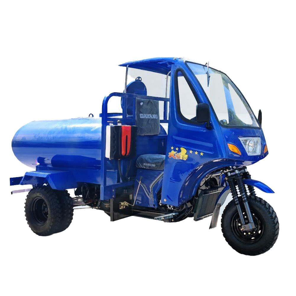 250cc водяной охлаждающий трехколесный велосипед 1000L 1500L 2000L водяной насос и водяной пистолет высокого давления опционально