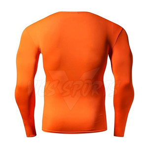 Chemises de compression pour hommes en polyester, vêtements de fitness pour musculation - Product Image 3