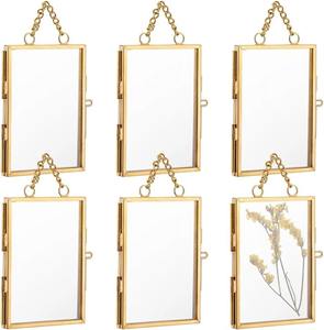 Cadre photo en métal laiton aspect antique avec finition à texture martelée parfait pour la décoration intérieure rustique et l'affichage mural - Product Image 1