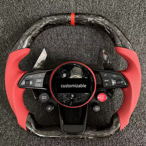 Volante de Fibra de Carbono Forjado Personalizado con Cuatro Botones R8 para <span class=keywords><strong>Audi</strong></span> <span class=keywords><strong>A4</strong></span> B9 A5 A3 S4 S5 RS4 RS5 B8 S3 8P 8V B9 C7 A6 - Product Image 5
