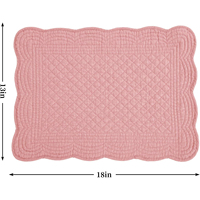 Napperons matelassés 13x18 pouces napperons rectangulaires pour Table de cuisine 100% coton tissu