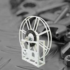 500W Natural Aluminum 2" Aviation Single Wrap Hose Reel 12V Working Voltage <b>Petrol</b> <b>Service</b> <b>Equipment</b> With 1 Year Warranty - Product Image 2